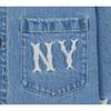 New MLB New York Yankees Denim Jacket Unisex Light Sky Blue 3ADRG0344-50BLL