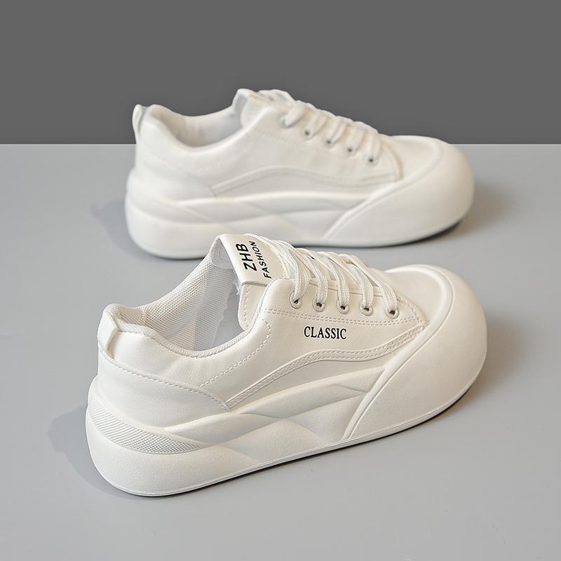 New Shoes Women's Fashionable All-Matching Platform White Shoes Sports Casual Borad Shoes Fashionable Shoes Women D402