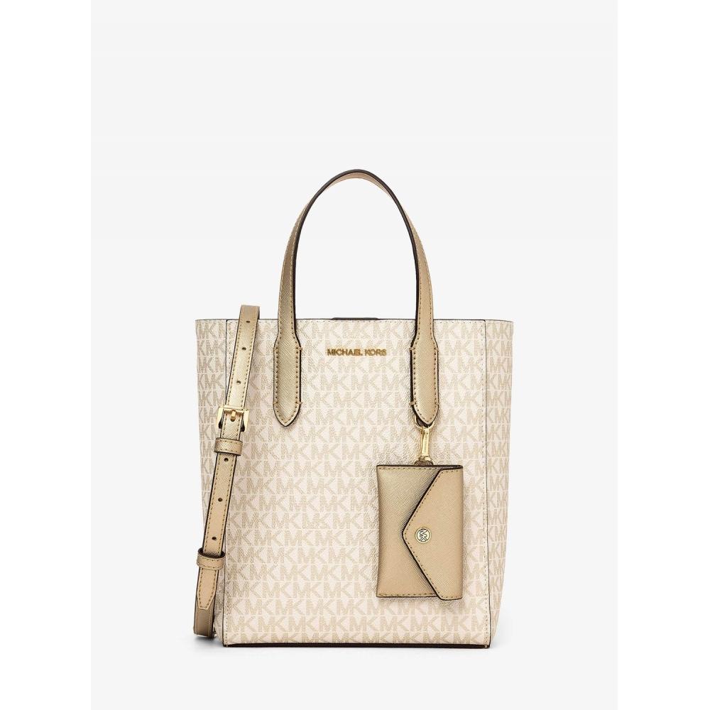 

Michael Kors Vincent Crossbody With Card Case Small 35f4g2vt1m705 Pale Gold F