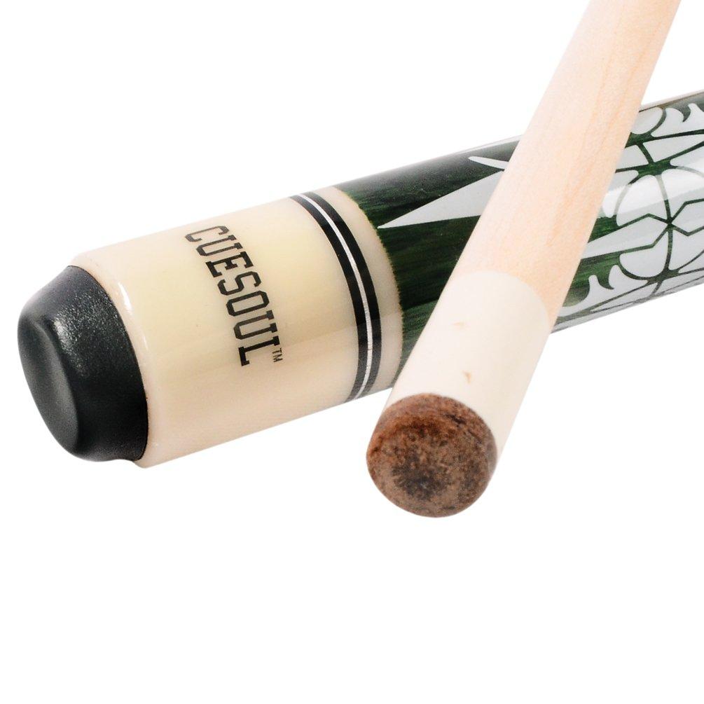 Cuesoul 57-inch 21 oz 1/2 Billiard Pool Cue with Cleaning Towel and Joint Protector (CSPC035)