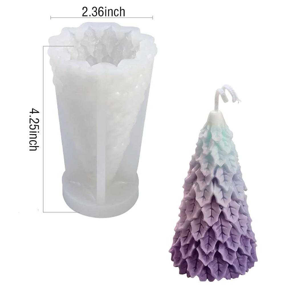 

Candle Making Mold Pine Tree Pattern Christmas Tree Candle Mold Candle Mold Tree Shaped Design For Home Crafts Christmas Holiday