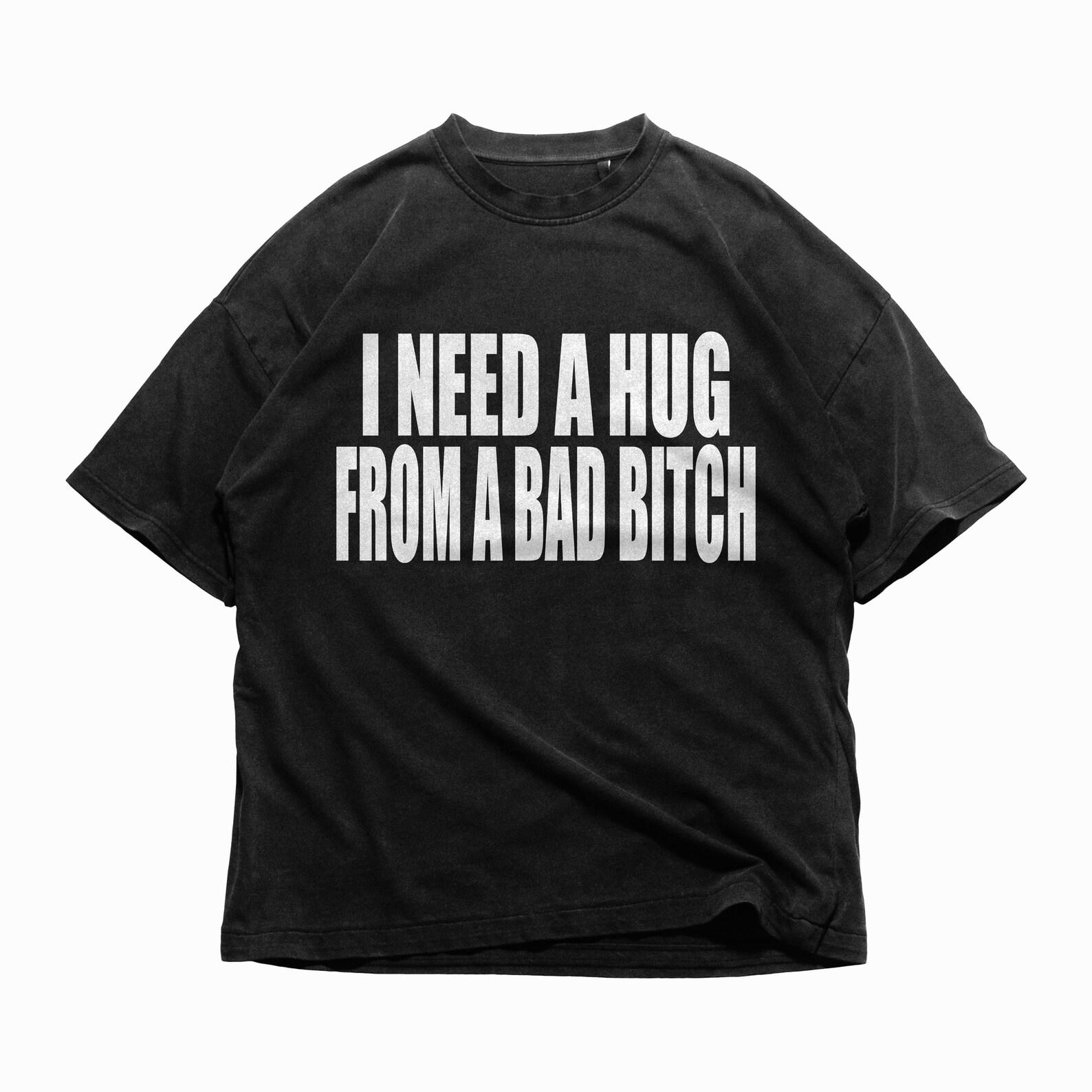 Y2k I need a hug T Shirt design, Y2K Streetwear Graphic T Shirt Design 2XL