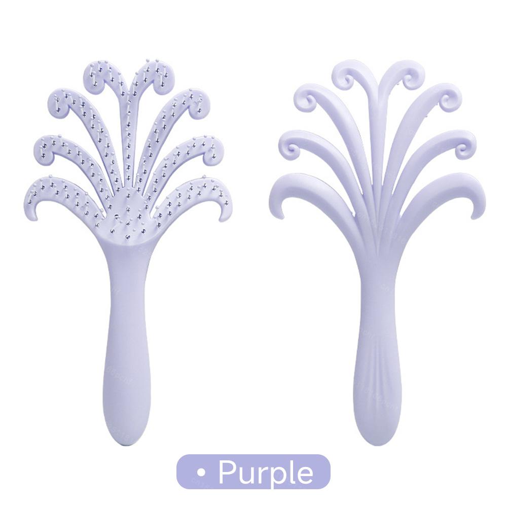 Octopus Massage Comb Tangled Hair Comb Hair Brush Massage Anti-Static Barber Styling Tool for All Hair Types Travel Householdr