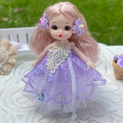 17cm Cute Fashion Doll with Clothes and Shoes Movable 13 Joints Cute Sweet Face Girls Birthday Gift Children Toys Princess Dolls