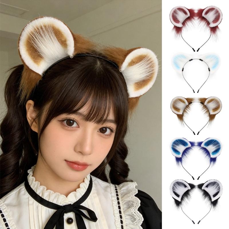 Children's Plush Flying Mouse Ears Hairband Gentle On Skin Headwear Lightweight Headdress For Costume Parties