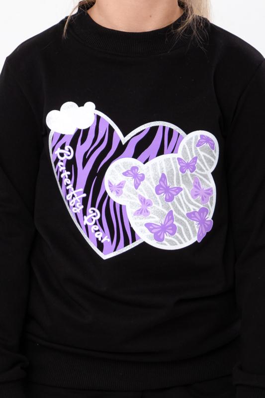 Girls' Tracksuit – Printed Sports Set with Sweatshirt and Pants, Any season 6063-057-33-2-1 HC