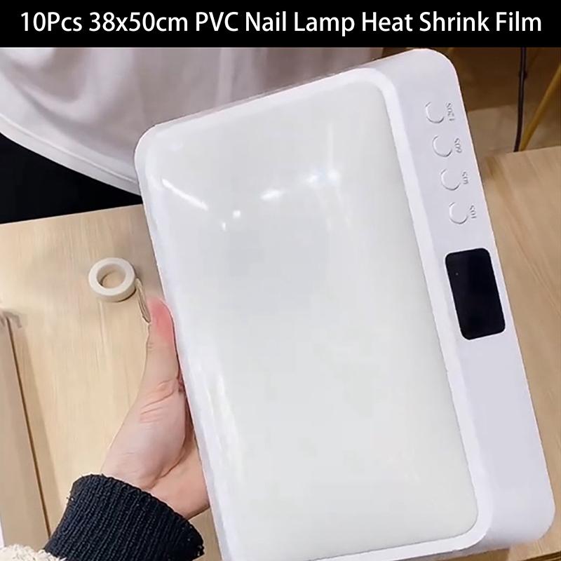 Pvc Clear Heat Shrinkable Film Packaging Nail Lamp Heat Thermal Packaging Bags Shrink Plastic Bag Tube Plastic Keep Dust Away