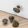 2Pcs Fittings Retro Cabinet Dresser Furniture Round Shape Drawer Knob Cabinet Pulls Door Handle Wardrobe Pulls