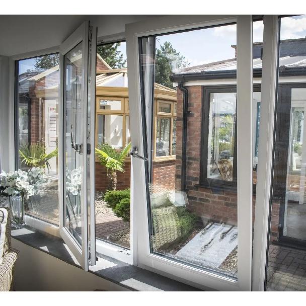 American Style Residential Window Thermal Break Double Glazed Tilt and Turn Window Aluminum Casement Windows Building Materials