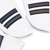 6PCS Golf Club Head Covers PU Leather Abrasion Resistant Clear Numbers Golf Iron Covers Set for Golf Course