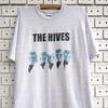 Vintage 00s The Hives T-shirt Zweedse Garage Punk Rock Revival Band Merch Tee T-shirt Heren Kinderen