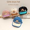 Kid Cartoon Bear Baseball Cap 50-54cm 2-8 Years Baby Boys Girls Sun Hat Spring Summer Adjustable Outdoor Caps