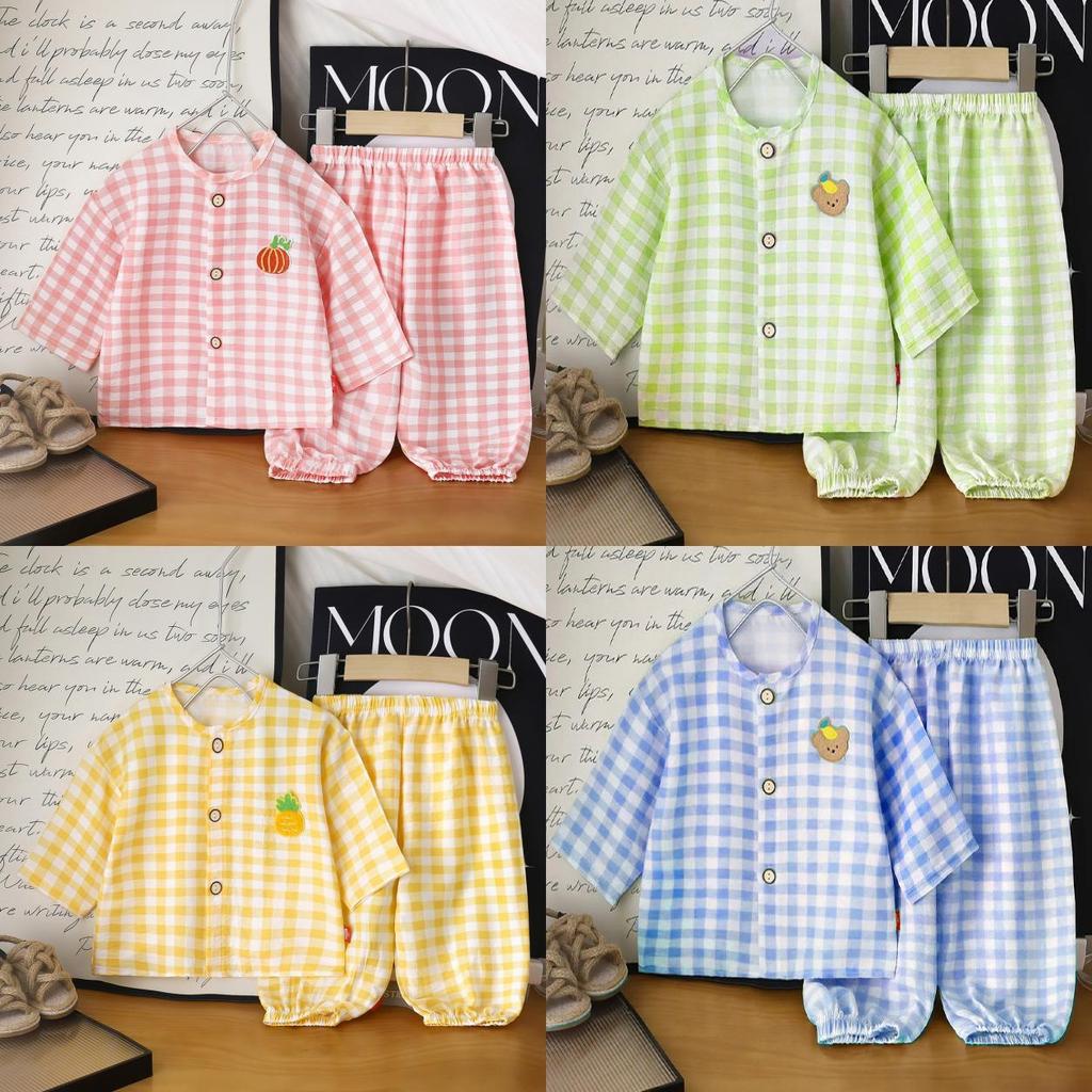 Cloud Cotton Kids Pajama Set With Breathable Print For Boys And Girls
