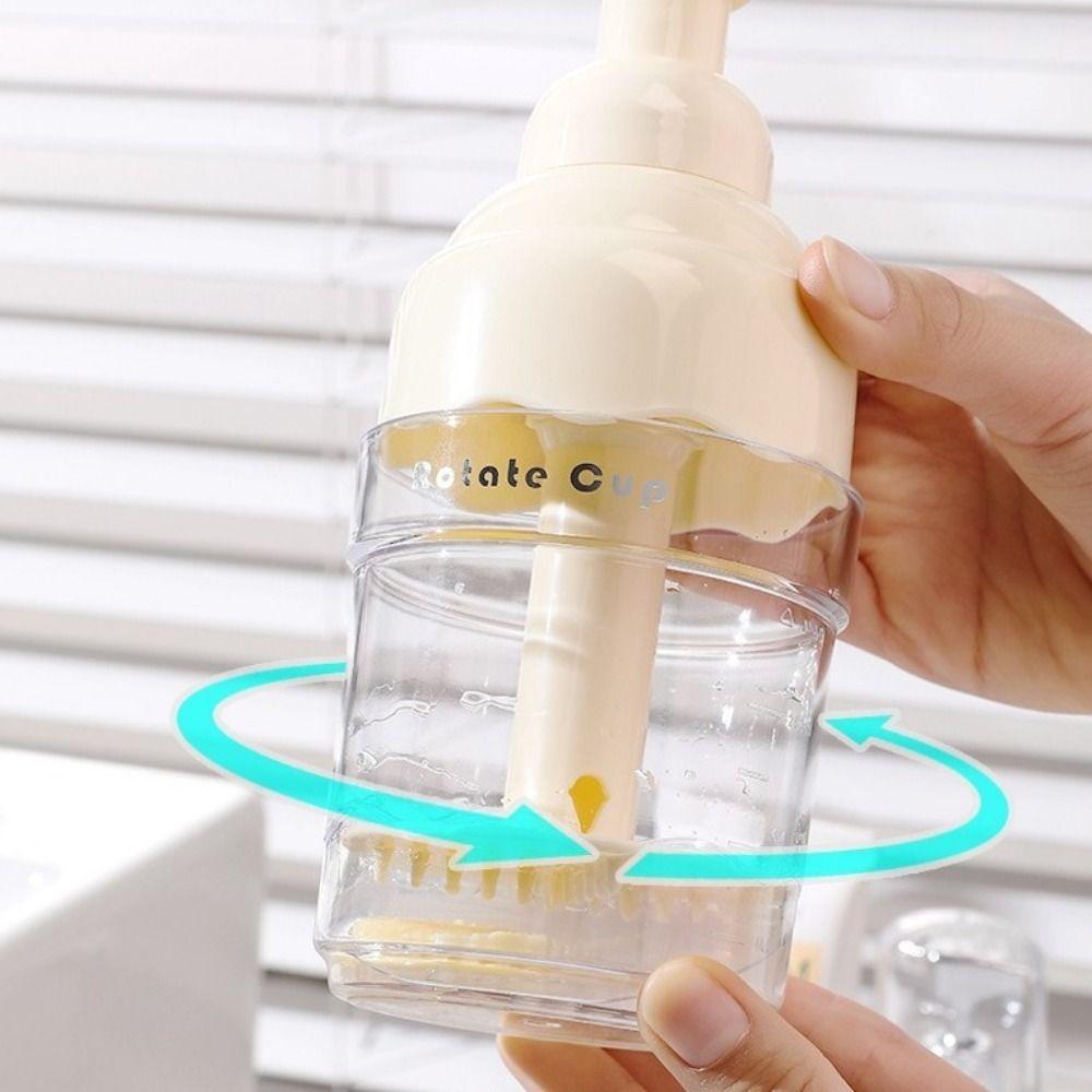Nachfüllbare Funktion Mousse-Schäumflasche Leeres Design Manueller Schaumspender Gesichtsreiniger Anwendung