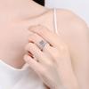Bow Crown Moissanite Ring High Clarity VVS1 Lab Diamond 1 Carat 925 Sterling Silver Women Rings Platinum Plated Fine Jewelry