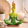 Statue Yoga Stampate 3D, Scultura Donna Yoga, Figure Yoga Meditazione, Ornamento Figura Yoga Decorativa per Giardino Zen Studio Yoga