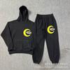 Mens Womens Hooded Streetwear Cotton Sweatshirt Set With Jogger Pants Casual Outfit