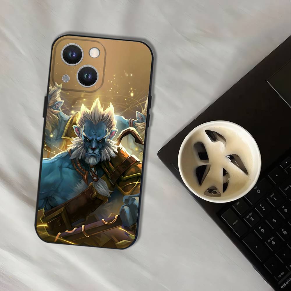 D-Dota 2 Cool Game Wear-resistant Phone Case For iPhone 17,16,15,14,13,12,11,Pro,XS,Max,XR,Plus,E,SE4,Mini Black Soft Cover