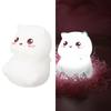 Silicone Night Lamp Cute Cat Tap Control   Color Rechargeable Soft Night Light for Bedroom