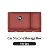 Car Dashboard Storage Box CD Texture Silicone Scratch-Resistant For Volkswagen VW Golf GTI Polo Passat Scirocco Tiguan Jetta Zu2