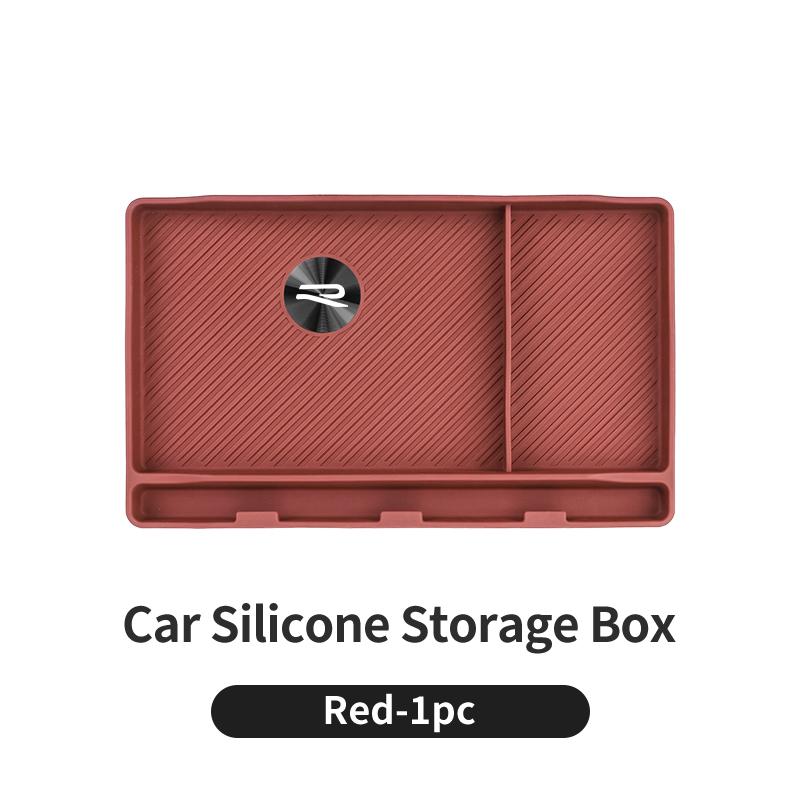 Car Dashboard Storage Box CD Texture Silicone Scratch-Resistant For Volkswagen VW Golf GTI Polo Passat Scirocco Tiguan Jetta Zu2