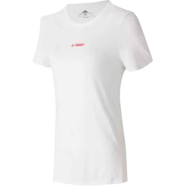 

Adidas Удобный пуловер с круглым вырезом, футболка с коротким рукавом, женские топы, белый GQ3784 XS