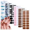 22Pcs Gel Nail Strips Gel Nail Stickers No Curing Necessary Fashion Nail Art Easy Application for Professional Look