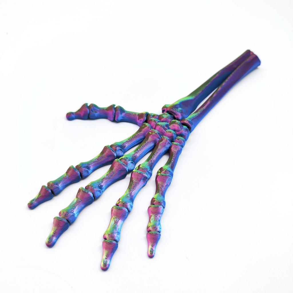 3D Printed Halloween Skeleton Hand Bone Model - Scary DIY Prank Ornament
