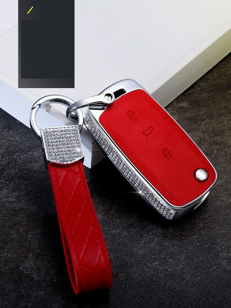 Luxury Diamond Car Key Case Cover For Volkswagen Vw Polo Tiguan Passat B5 B6 B7 Golf Eos Scirocco Jetta Mk6 Octavia