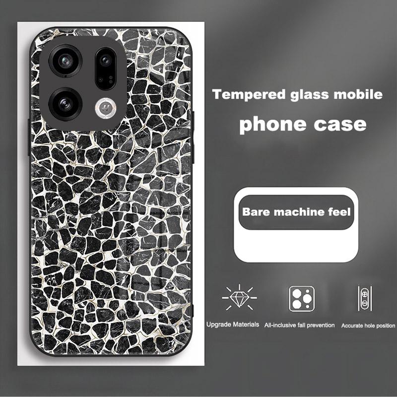 Tempered Glass Phone Case For OPPO Find X9 X9Pro 5G Fashion Shockproof Hard Back Cover For OPPO FindX9 X 9 Pro Protective Capa