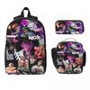 MGK Lost Americana Tour 2025-2026 Kids Backpack Lunch Box Pencil Boxes for Boys Girls Preschool Backpacks Schoolbag Bookbag Set