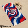 Red White Blue Swirl Soft Portable Travel Towel Unisex Ultra Lightweight Microfiber Oversized Sand Free Quick Dry Beach Towel