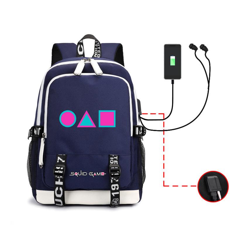 Spot Backpack, Large Capacity Student Backpack with USB, Computer Bag.