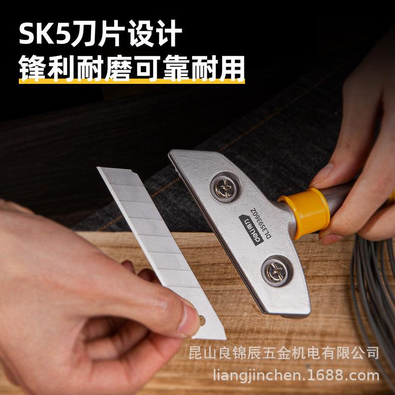 Deli Tools Heavy Duty Aluminum Alloy Scraper for Tile and Glass Stains DL359260 360Z