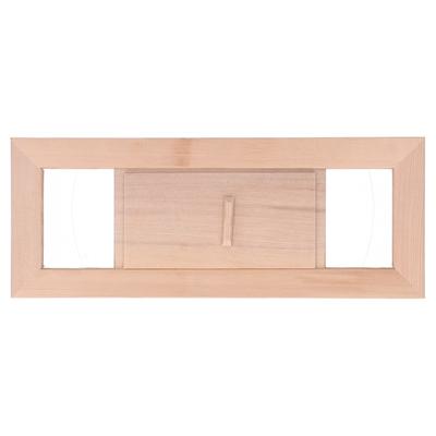 Sauna Air Vent Wooden Adjustable Grille Ventilation Panel Accessory for Steam Room
