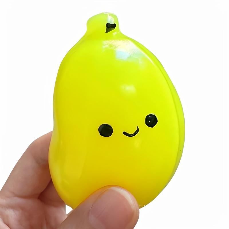 Super Soft Handmade Rubber Banana Toy Simulated Fruit Slow Rebound Pressure Relief Clip Compression Toy Children's Holiday Gift