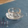 Gilded Floral Glass Gongfu Teacup Set