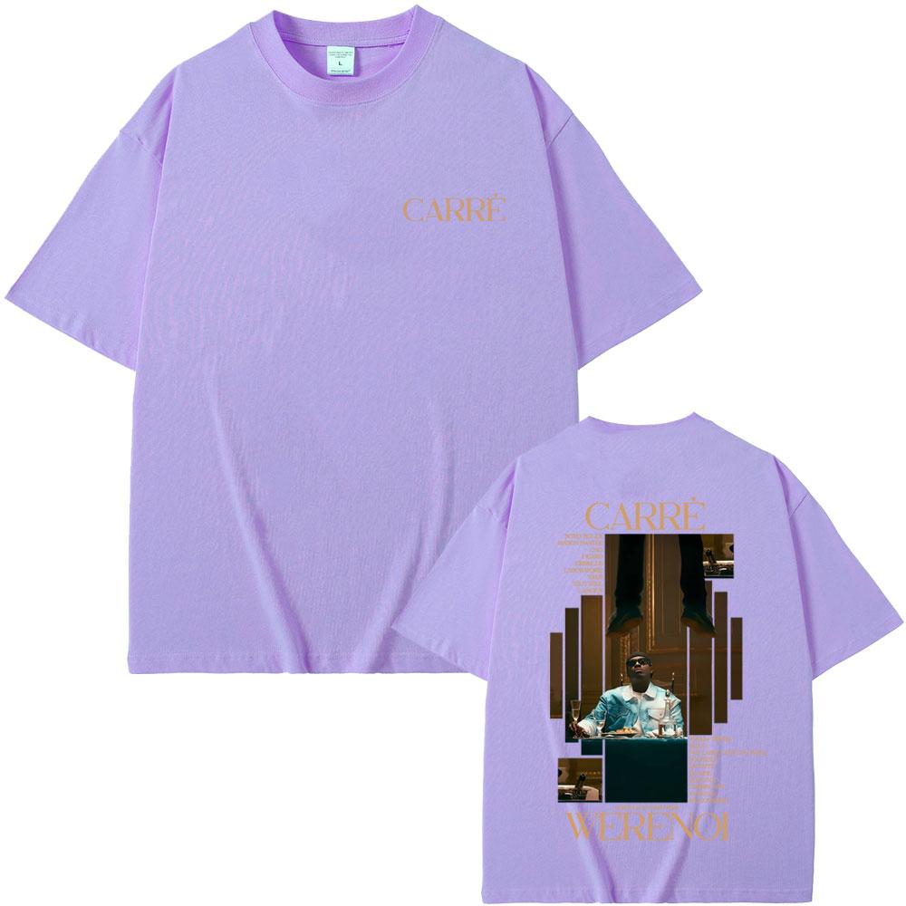 Rapper WeRenoi Carré Album Graphic Tshirt Men Women Hip Hop Fashion Pop Music Short Sleeve Tshirts Male Casual Vintage T Shirt