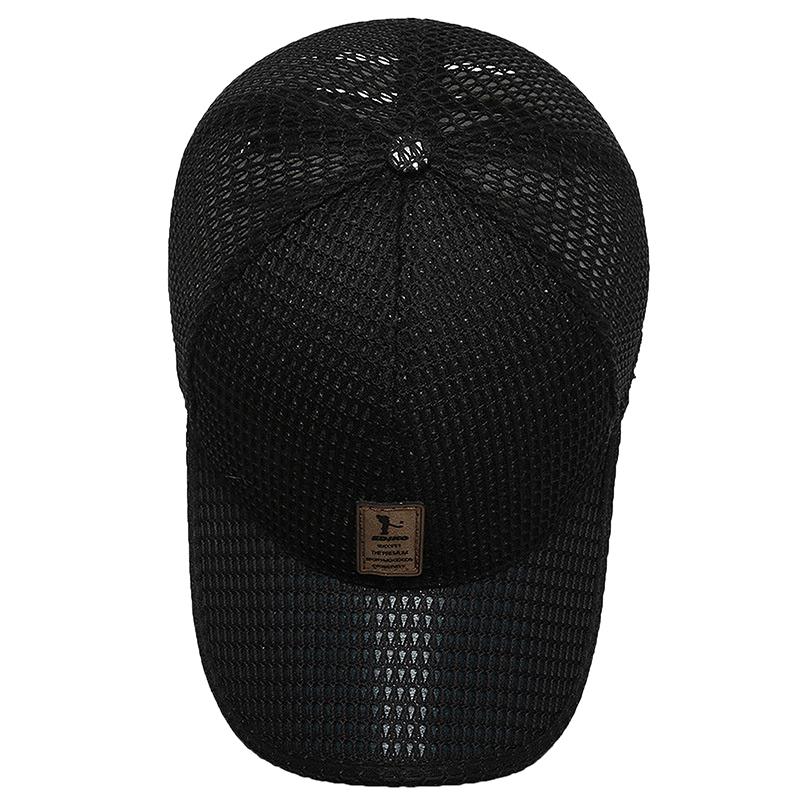 Summer Men Mesh Baseball Cap Sunhat Outdoor Summer Breathable Men Baseball Hat