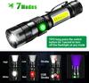 UV Light High Power Led Flashlight USB Rechargeable Camping Lantern Pets Urine Stains Black Light Led Ultraviolet Torch Lamp