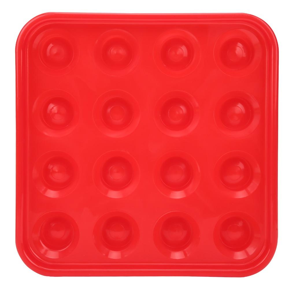 Quadratische Billardkugel-Schale 16-Loch Billard-Aufbewahrungshalter Wiederverwendbare Billard-Schale Heimspiel