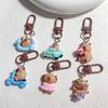 Set of 5/6 Capybara Key Rings Multifuntional Resin Accessory Cartoon Capybara Bag Pendant Suitable for Key and Bag