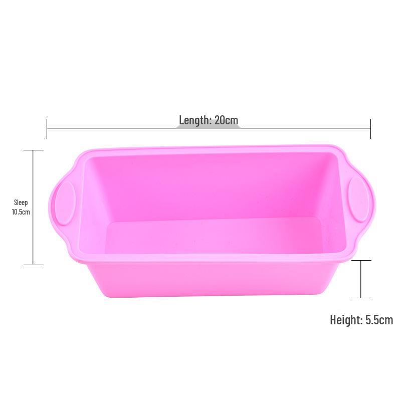 Heat-Resistant Silicone Baking Molds: Round & Rectangular for DIY Cake, Bread, and Toast