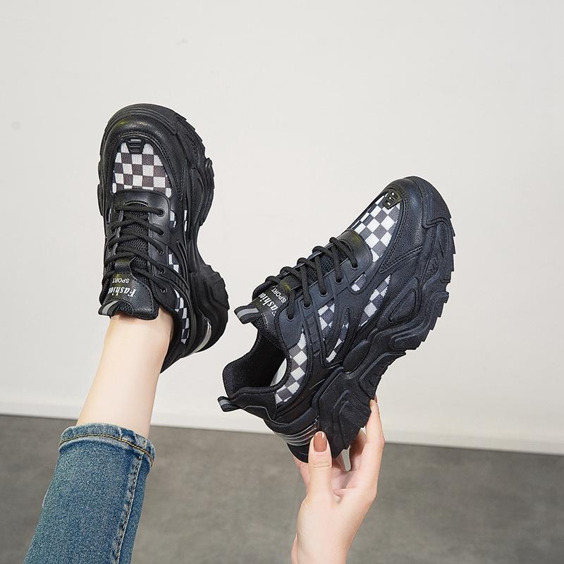 Tinkliniai tėčio batai moteriški vasariniai kvėpuojantys sportbačiai vulkanizuoti batai