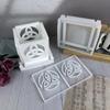 2pcs Creative Celtic Knot Candle Holder Silicone Mold Set Sturdy Display Ornament Mould for DIY Crafts and Home Decors