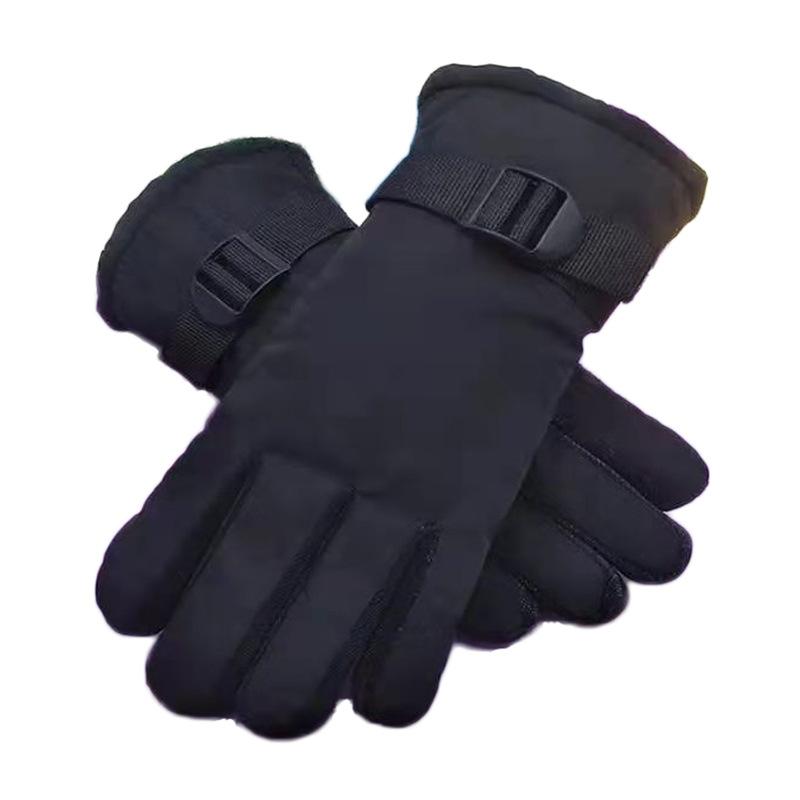 Men's and Women's Winter Electric Vehicle Motorcycle Riding Gloves Fleece Thickened Sports Ski Gloves Windproof Warm Gloves