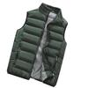 Men  Winter Coat Padded Cotton Vest Warm Hooded Thick Vest Tops Jacket