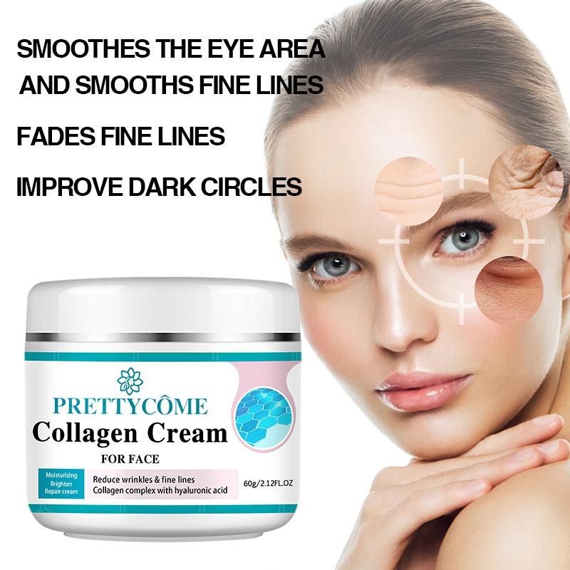 Face Collagen Cream Moisturizing Nourishing Cream Reduce Wrinkles Brightening Skin Facial Cream Face Skin Care