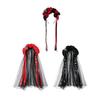 Holiday Costume Hair Accessory with Gothic Rose Styling and Easy Fit Design for Party, Cosplay, and Evening Looks