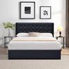 Upholstered Storage Bed - NUITS D'OR - Trixie - 140x200 Cm - Tufted Headboard - Quick Assembly